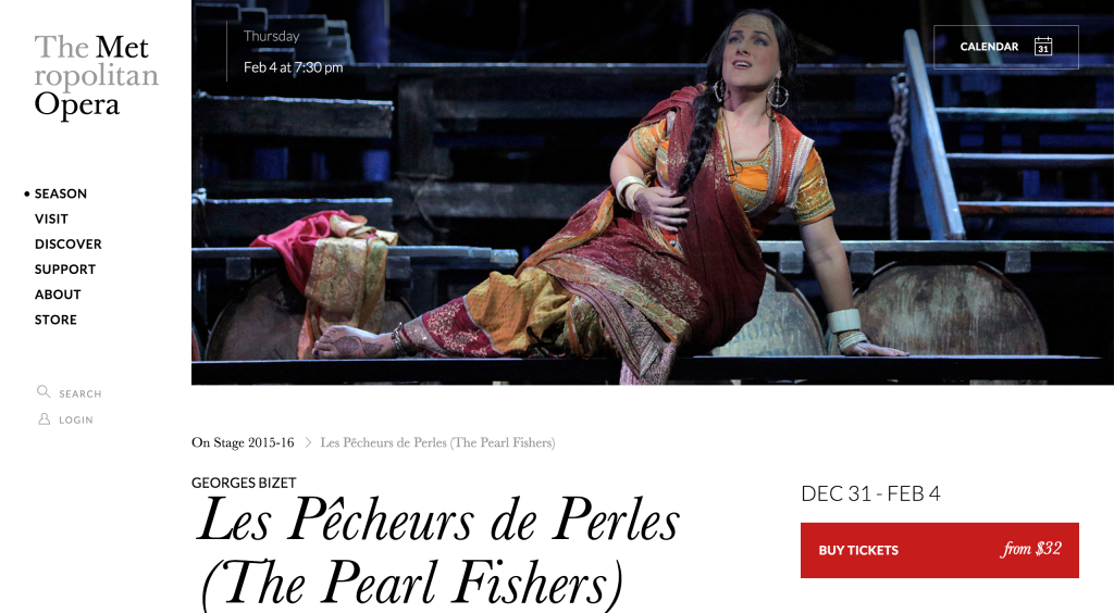 Les Pêcheurs de Perles (The Pearl Fishers)